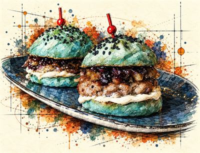 Mini-burgers Lune Bleue